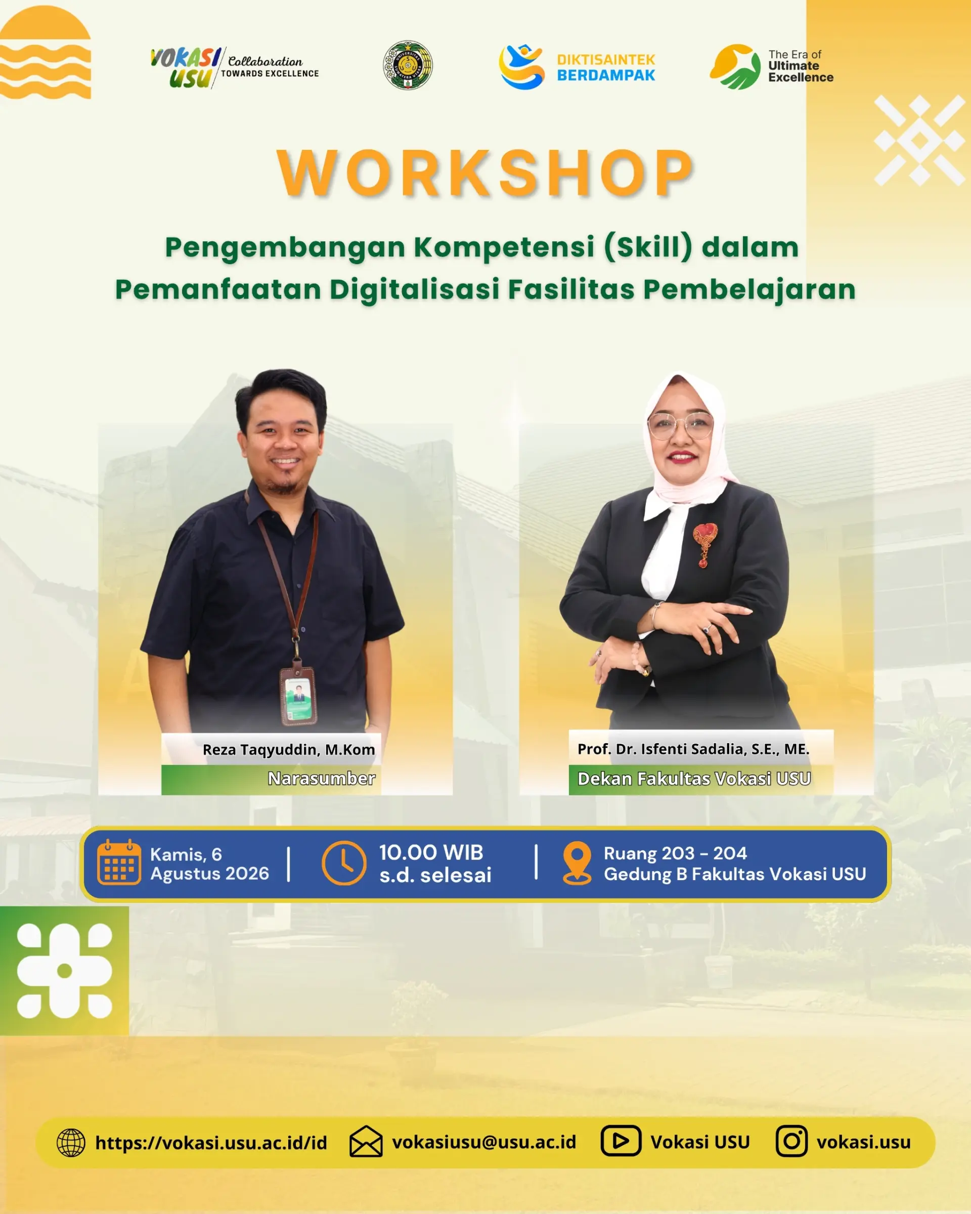 Workshop Pengembangan Kompetensi (Skill) dalam Pemanfaatan Digitalisasi Fasilitas Pembelajaran